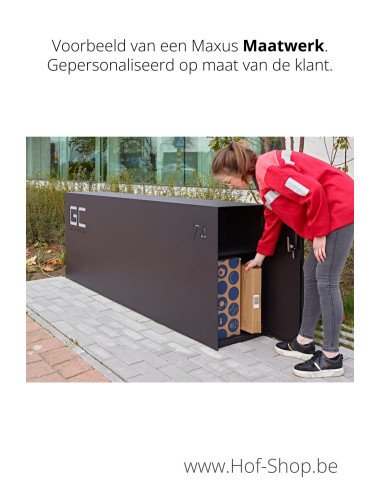 Maxus Maatwerk mét pakketdeur - Pakketmuur eSafe - pakketbus aluminium