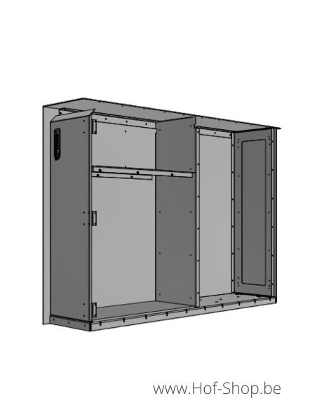 Maxus Single 1400 avec porte à paquets - eSafe boîte à colis aluminium