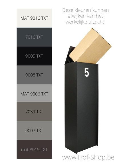 Dropbox Small avec une couleur de votre choix Back Door - eSafe boîte à colis aluminium