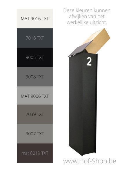 Fenix Top Medium avec une couleur de votre choix - boîte à colis eSafe aluminium