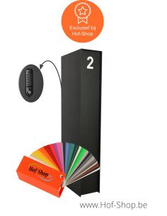 Fenix Top Medium digital met RAL-kleur - eSafe pakketbus aluminium met DCL slot