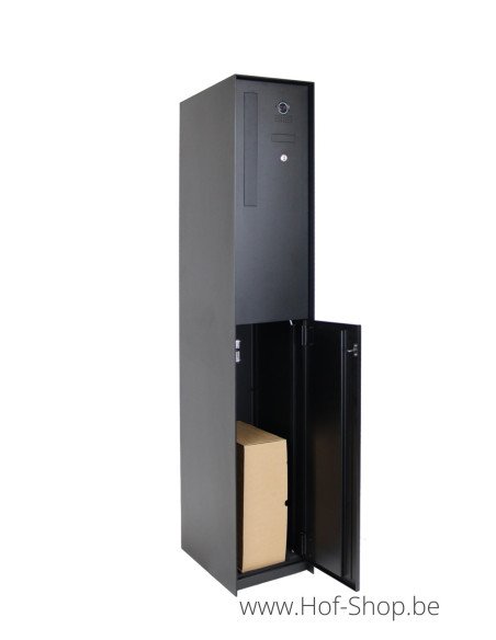 Fenix Connect RAL 9005 - boîte à colis eSafe aluminium