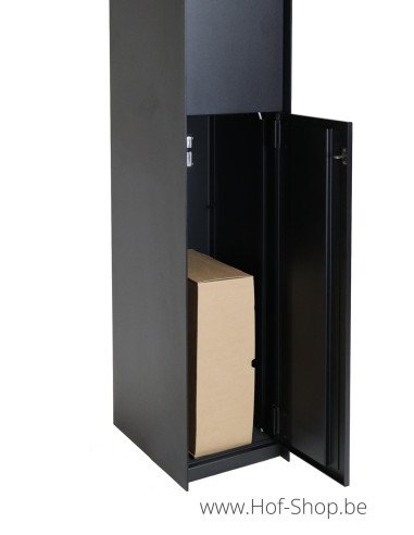 Fenix Connect RAL 9005 - boîte à colis eSafe aluminium