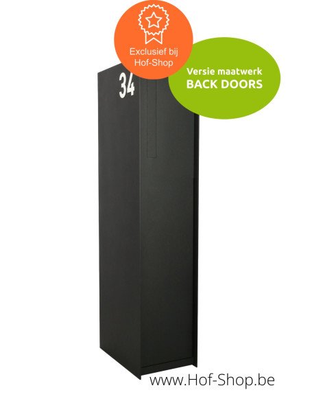 Fenix Front Back Doors RAL 9005 - eSafe pakketbus aluminium