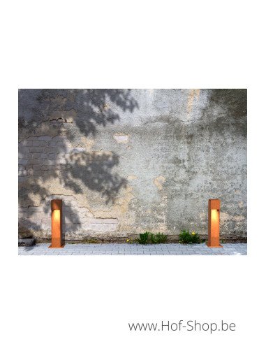 C1S - 500 Éclairage au sol en acier Corten - Éclairage de jardin GARDD