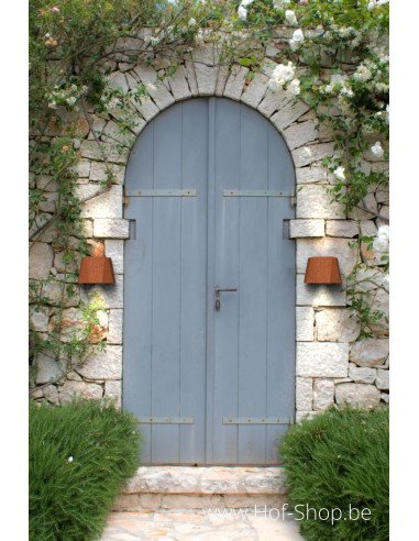 Applique Facet en acier Corten - Éclairage de jardin GARDD