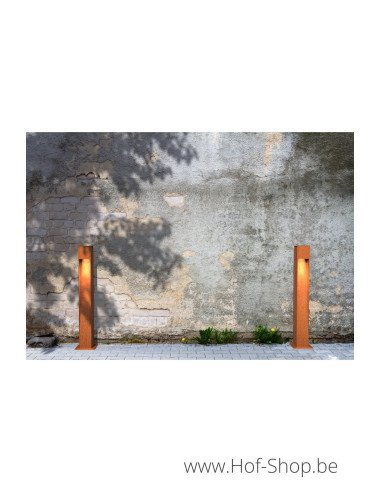 C1S - 800 Éclairage au sol en acier Corten - Éclairage de jardin GARDD