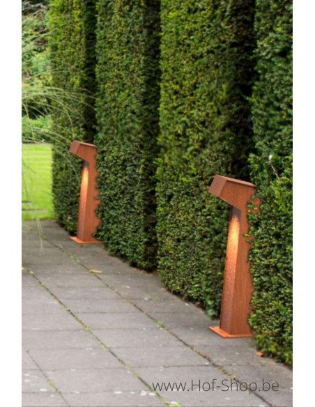 C5S - 500 Éclairage au sol en acier Corten - Éclairage de jardin GARDD