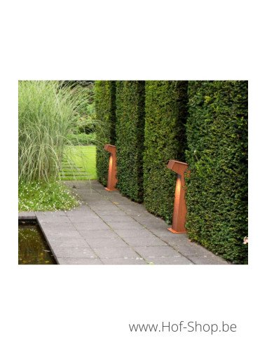C5S - 500 Éclairage au sol en acier Corten - Éclairage de jardin GARDD