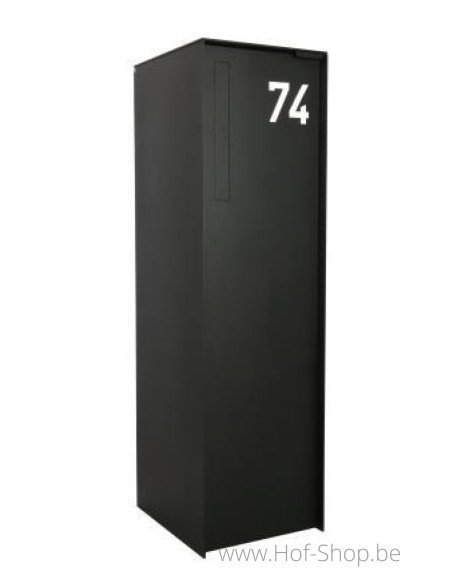 Numéro 4 - blanc aluminium 10 cm de haute (Numéro de maison Albo)