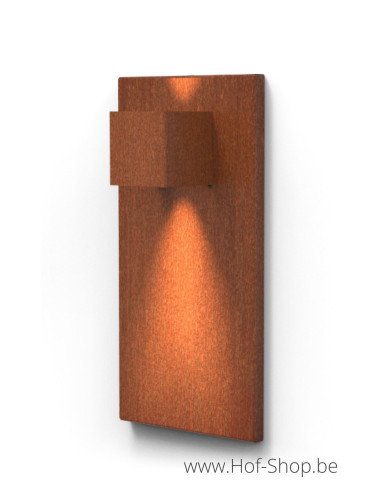 Panneau mural 500 en acier corten - Eclairage de jardin GARDD