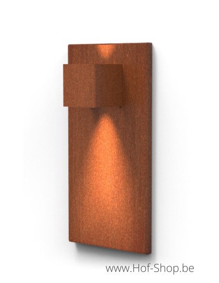Panneau mural 500 en acier corten - Eclairage de jardin GARDD