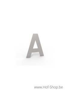 Lettre A - inox look aluminium 5 cm de haute (Numéro de maison Albo)