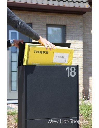 Numéro 8 - inox look aluminium 10 cm de haute (Numéro de maison Albo)