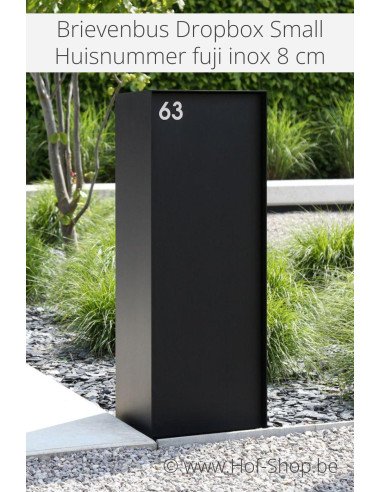 Lettre d - acier inoxydable de 8 cm de haut (numéro de maison 'fuji' KatoDesign)