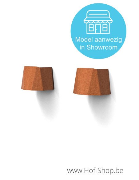 Applique Facet en acier Corten - Éclairage de jardin GARDD