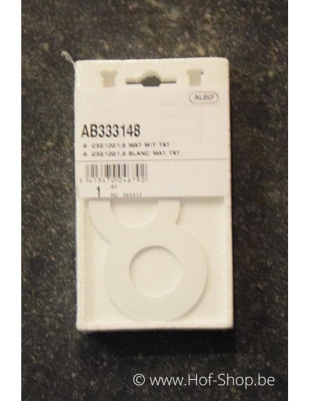 Numéro 8 - blanc aluminium 10 cm de haute (Numéro de maison Albo)