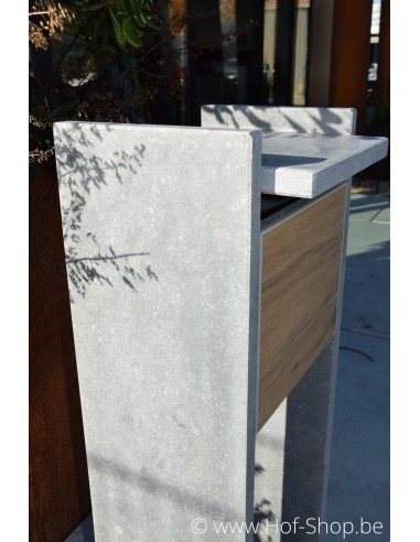 Everest Aspect bois - VASP boîte aux lettres en pierre bleue