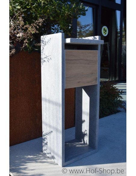 Everest Aspect bois - VASP boîte aux lettres en pierre bleue