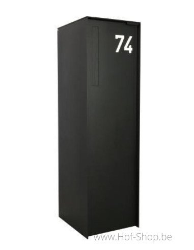 Numéro 1 - blanc aluminium 10 cm de haute (Numéro de maison Albo)