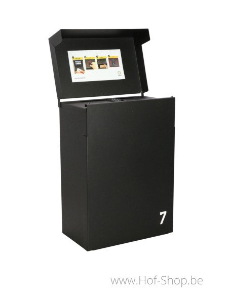 Shopperbox Digital RAL 9005 - boîte à colis eSafe aluminium