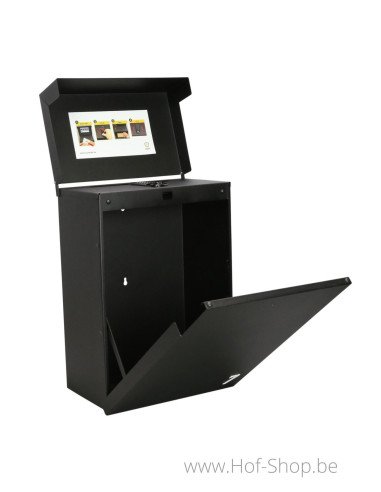 Shopperbox Digital RAL 9005 - boîte à colis eSafe aluminium