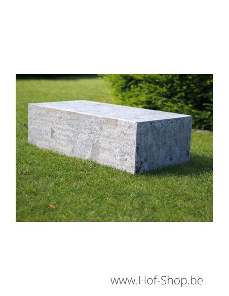 Guéridon 100 x 250 x 30 cm - colonne en pierre bleue
