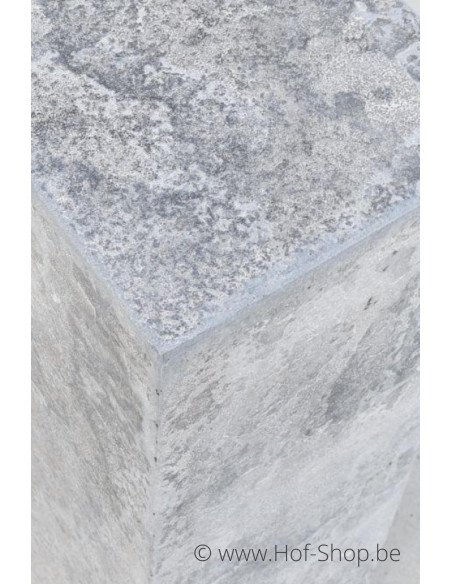Sokkel 25 x 25 x 75 cm - zuil in blauwe hardsteen