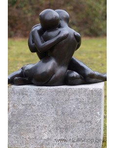 Modern verstrengeld liefdespaar - bronzen beeld (B609-1)