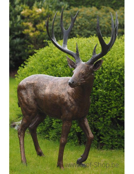 Cerf - statue en bronze (B837)