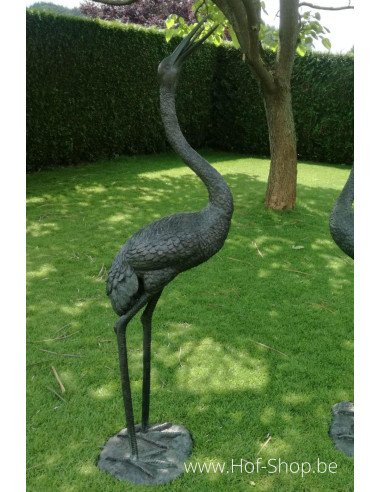 Fontaine de la grue 1,83 m - statue en bronze (B571)