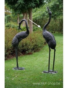 Kraanvogel fontein 1,83 m - bronzen beeld (B571)