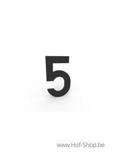 Numéro 5 - noir aluminium 5 cm de haute (Numéro de maison Albo)