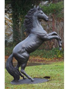 Cheval d'élevage - sculpture en bronze (B910)