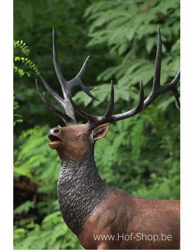 Cerf - statue en bronze (B955)