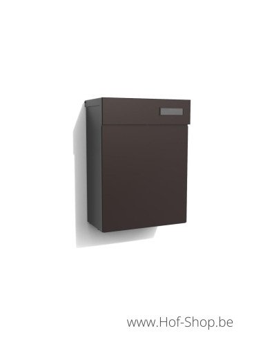 Albo Topa 530 RAL 8019 - aluminium Brievenbus