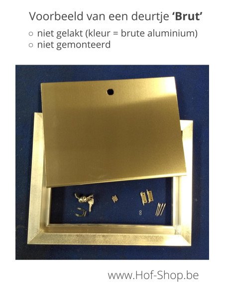 Brievenbusdeur 529/1/H Brut 35,2 x 24,8 cm - Albo brievenkastdeur aluminium