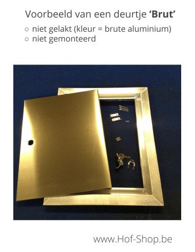 Brievenbusdeur 529/1/H Brut 35,2 x 24,8 cm - Albo brievenkastdeur aluminium