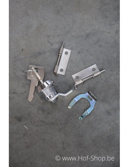 Brievenbusdeur 35,2 x 44,2 cm Brut aluminium - Albo brievenkastdeur 529/3 'Poppy Brut'