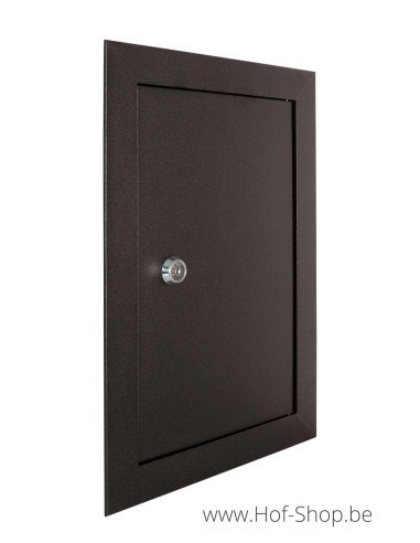 Brievenbusdeur 24,8 x 35,2 cm Zwart aluminium - Albo brievenkastdeur 529/1 'Calla Zwart'