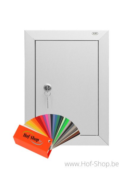 Brievenbusdeur 529/1 gelakt 24,8 x 35,2 cm - Albo brievenkastdeur aluminium