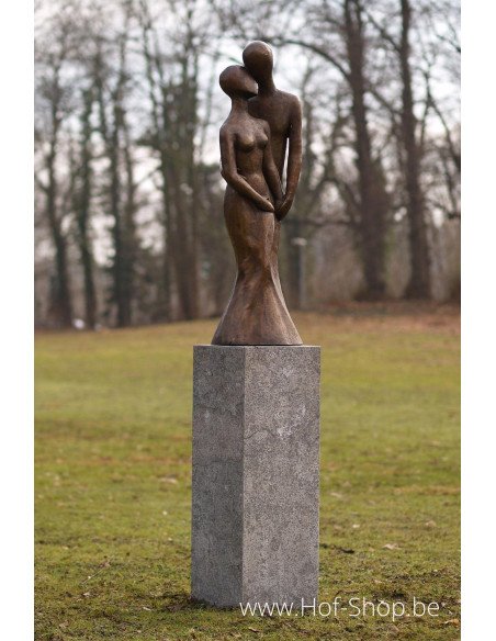 Modern liefdespaar - bronzen beeld (B1036)