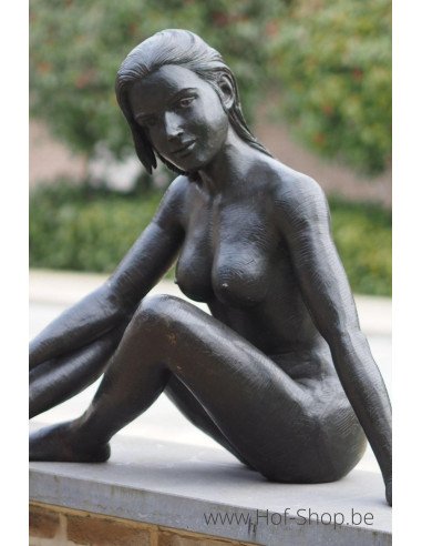 Femme nue - statue en bronze (B1297)