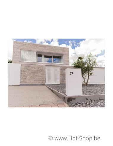 Dropbox Medium Back Door RAL 9016 - boîte à colis eSafe aluminium