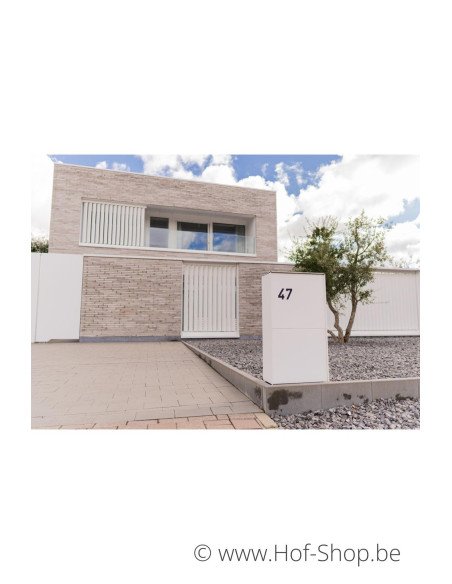 Dropbox Medium Back Door RAL 9016 - eSafe pakketbus aluminium