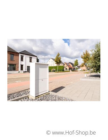 Dropbox Medium Back Door RAL 9016 - eSafe pakketbus aluminium