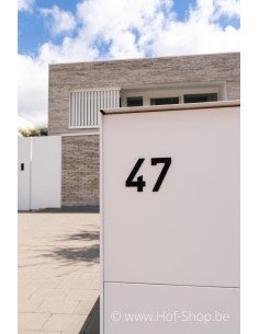 Dropbox Medium Back Door RAL 9016 - eSafe pakketbus aluminium