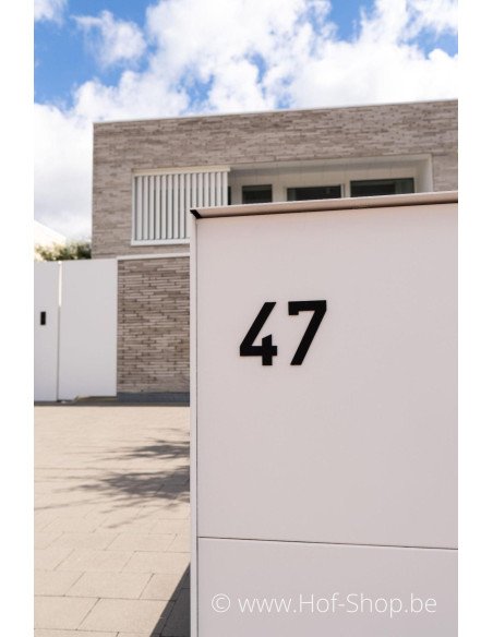 Dropbox Medium Back Door RAL 9016 - boîte à colis eSafe aluminium