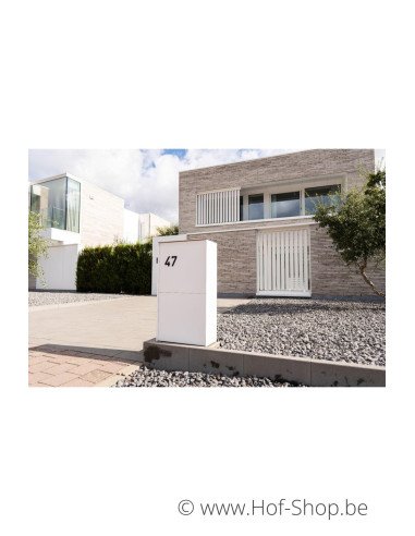 Dropbox Medium Back Door RAL 9016 - boîte à colis eSafe aluminium