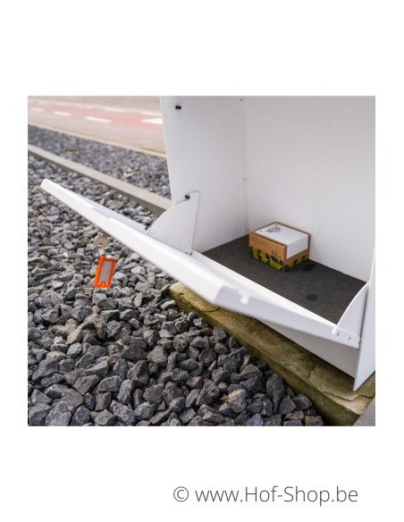 Dropbox Medium Back Door RAL 9016 - boîte à colis eSafe aluminium